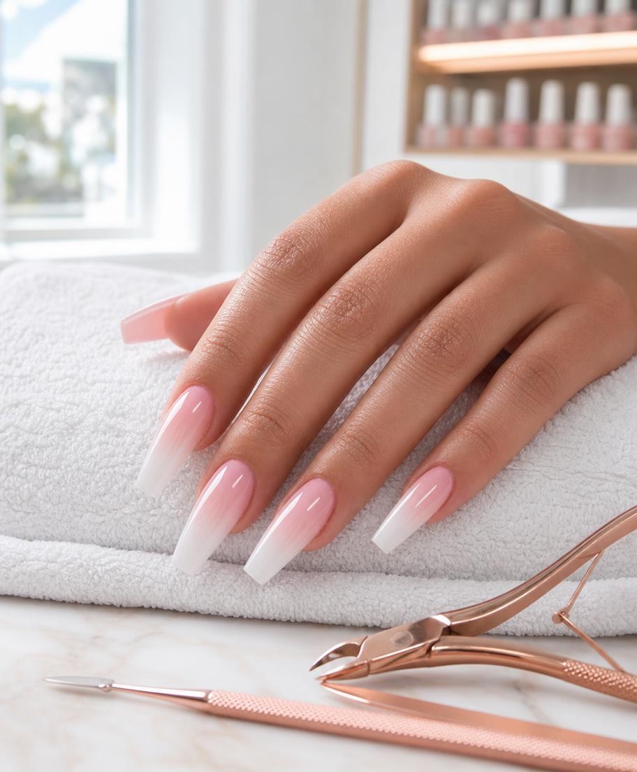 Acrylics at Ecco Nails & Spa in Lake Mary